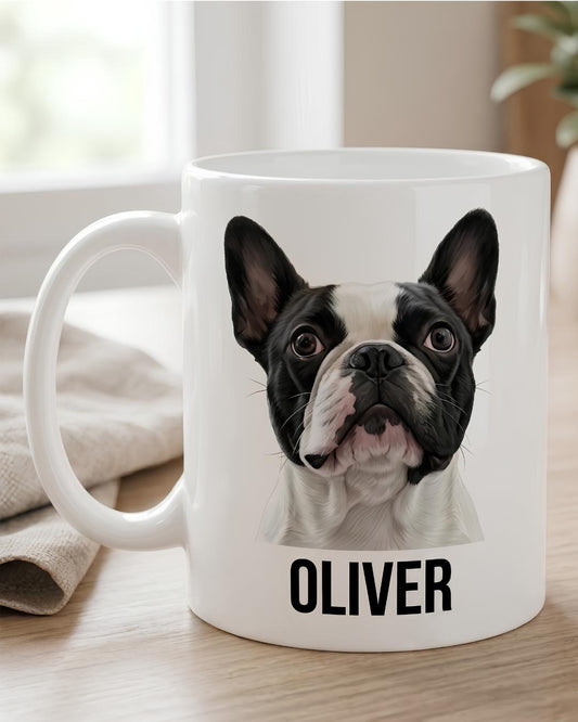 Taza Personalizada con Retrato Artístico de tu Mascota